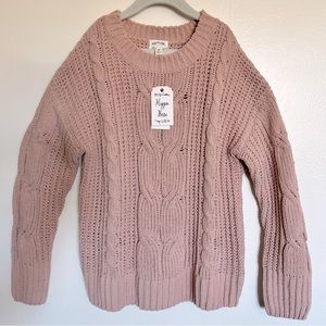 Hippie Rose Buttery Chunky Knit Sweater - Pale Blush